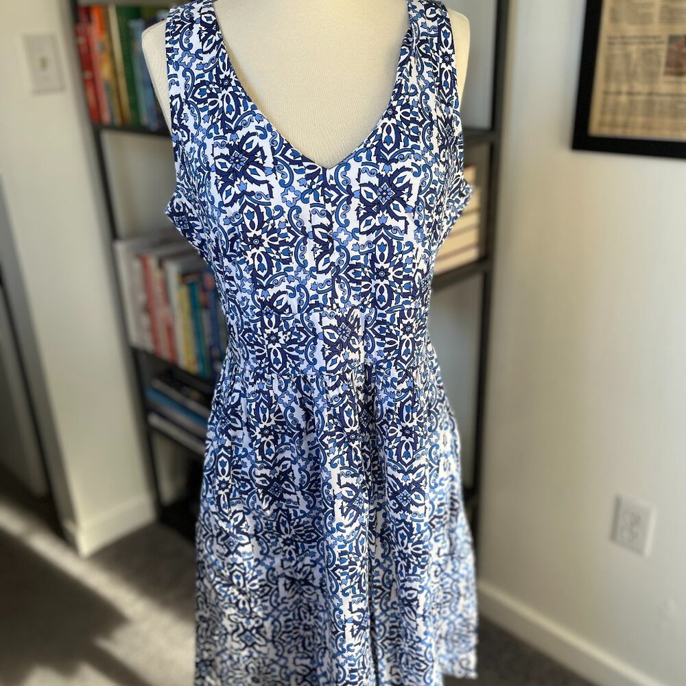 MILLY for Design Nation Blue & White Dress size 8